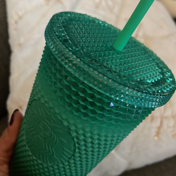 Starbucks Blue Teal Gradient Studded Tumbler 16oz - Picture 3 of 7